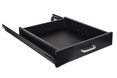 Connetto - Cajón extraíble para armarios rack 19" negro profundidad 650 mm
