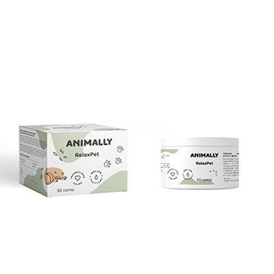 Animally RelaxPet 30 Comprimés. Favorise Le Calme et la sérénité dans Les Situations de Stress Occasionnel chez Les Chiens et Les Chats.