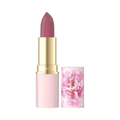 Eveline Cosmetics Flower Garden Vegan Rossetto idratante - N. 02 | Arricchito con acido ialuronico, collagene vegetale, estratto di peonia e vitamina E