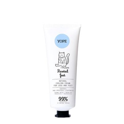 YOPE Foot Cream | 99% Natural Ingredients| "Refreshed Feet" Natural Cooling Repair Cream for Legs and Feet 75 ml