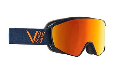 Black Crevice Skibrille, Navy Orange, Size M Schladming-Gafas de esquí (Talla M), Color Azul Marino, Naranja, Unisex Adulto, M (Kopfumfang 55-58 cm)