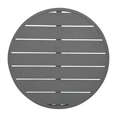 Bolero Aluminium Round Table Top Dark Grey 580mm - Indoor & Outdoor Garden, Kitchen, Dining Table Tops FX037