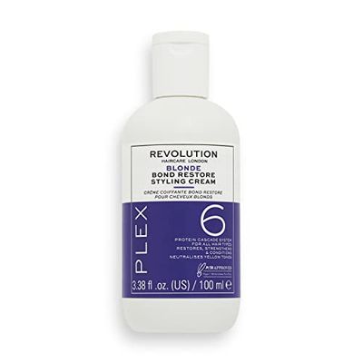 Revolution Beauty London Revolution Haircare London Blonde Plex 6, Bond Restore Styling Cream, Hair Styling for Blondes, 100 ml