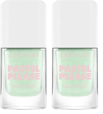 Catrice Pastel Please Vernis à ongles n° 040, vert, durable, hautement pigmenté, scintillant, couleur intense, sans acétone, végétalien, sans particules de microplastique, sans parfum, 10,5 ml