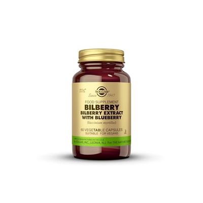 Solgar Bilberry Berry Extract with Blueberry Vegetable Capsules - Pack of 60 - Antioxidant - Supporting Daily Wellbeing -Vegan and Gluten Free