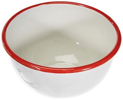 Ibili Bol Bordeaux 16 cm, Stainless Steel, branco/vermelho, 16 x 16 x 9 cm