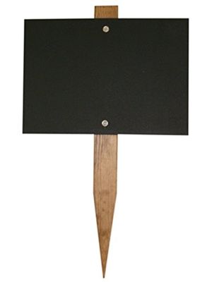 Svarta tavlor UK mini svart tavla trädgårdsspade, trä, svart, 150 x 105 mm