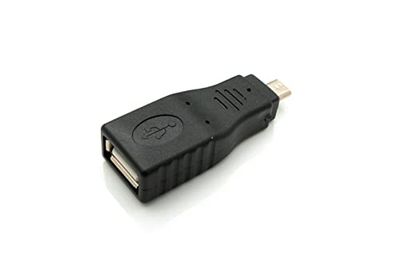 System-S Adaptateur USB 2.0 Micro B mâle vers câble Femelle Type A Noir