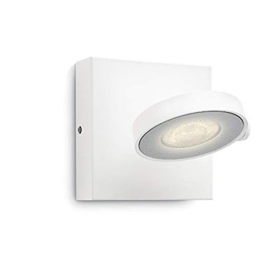 Philips Clockwork Faretto Singolo Orientabile, LED Integrato, 1 x 4.5 W, Bianco