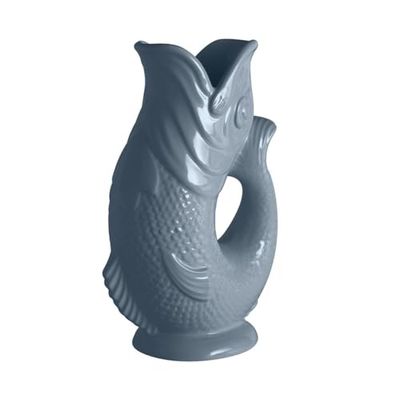 Wade Fish Jug, Earthenware, Iconic UK Heritage, Made in Stoke-on-Trent, 0.6L, French Grey
