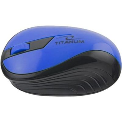 Esperanza Titanum Wireless RF Wireless Optical 1000DPI Right Hand Black, Blue – Mouse (Wireless RF, Office, Optical, Right Hand, Black, Blue, PC/Laptop)