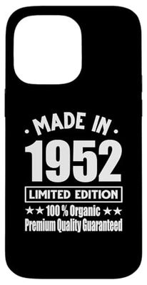 Limited Edition 1952 Birthday 1952 Born in 1952 Case for iPhone 14 Pro Max