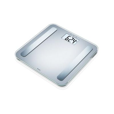 Beurer BF 183 Bilancia Diagnostica con Display Extra Large e Valori Corporei con Grasso Viscerale ed Età Metabolica, Conversione kg/lb/st, Portata 180 kg