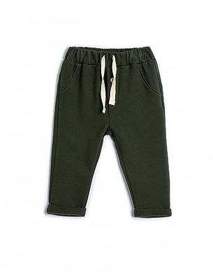 Koton Babyboy Sweatpants Trekkoord Katoen Brushed Interior, groen (752), 3-4 jaar