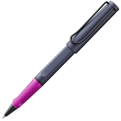 Lamy Safari Pink Cliff - Bolígrafo clásico atemporal con mango ergonómico y ancho de trazo M, carcasa de plástico ASA resistente, con recambio M 63 en negro