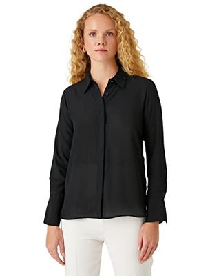 Koton Dames Sleeve Detail Shirt, zwart (999), 38