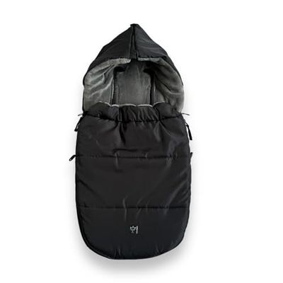 Kaiser 6538525 Babyschaalvoetenzak Hoody, zwart