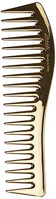 Jäneke Hair Comb Gold 24 Carat Styling Comb Exclusive Comb 7 Inches 18 cm