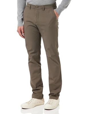 Dockers Smart 360 Flex Chino Slim, Casual Pants Uomo, Beige (Khaki Green), 34W / 32L