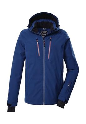 killtec Uomo Giacca da sci/giacca funzionale con cappuccio e paraneve KSW 439 MN SKI JCKT, dunkelpetrol, XL, 43161-000