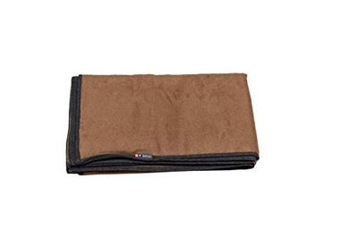 David Fussenegger Velvet Uni 112168K2 - Funda Reversible (135 x 200 cm), Color Rojo y Gris Oscuro