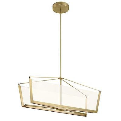 ELSTEAD Kichler Calters - Lampada da soffitto a LED, 3000 K, colore: Oro champagne