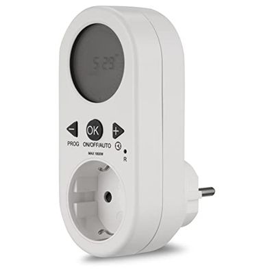 Menz Stahlwaren REV 0025030102 Digital Timer with LCD Display White