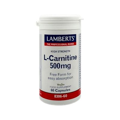 Lamberts L Carnitina 500mg - 60 Cápsulas