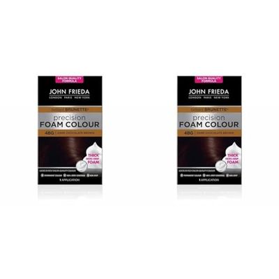 John Frieda Precision Foam Colour 4Bg, Salon Finish Hair Dye, 100 Percent Grey Coverage, Dark Chocolate Brown, 1 Count (Pack Of 2)