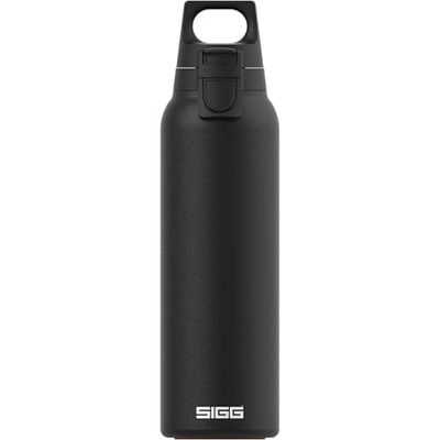 SIGG Hot & Cold One Light Black Thermo drinkfles (0,55 l), vrij van schadelijke stoffen, geïsoleerde drinkfles, met één hand bedienbare thermosfles van 18/8 roestvrij staal