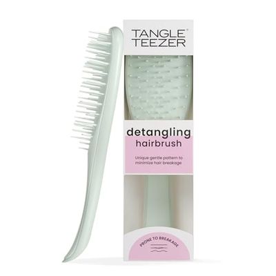 Tangle Teezer Extra Gentle Ultimate Detangler Hairbrush, Less Tension to Minimise Breakage, Effective and Extra Gentle Detangling, Safe for Uuse on Wet and Dry Hair, for All Hair Types, Eucalyptus