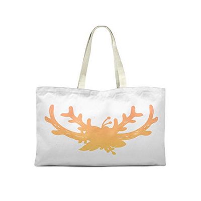 Bonamaison Bolso De Mano Impreso, 100% Algodón, Bolso de la Compra Reutilizable, Bolso De Compras, Ecológico, Plegable, Bolso de Tela de Lona con Asas, 50x40 Cm - Diseñado y Fabricado en Turquía