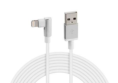 Lampa 38837 Lightning Cable MFI 2M - 90 [ White Charging & Data)