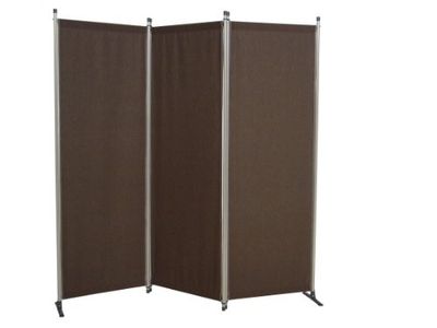 Angerer Paravent Champagne Polyacrylique - 3 Volets Marron