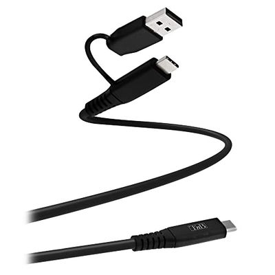 Tnb - TNB USB-C till USB-C och USB-A-kabel 1 m - svart