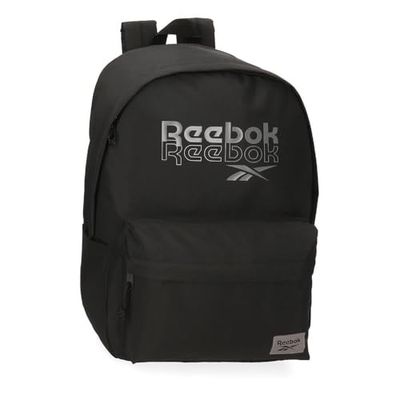 Reebok Melbourne Regulowany Plecak Na Laptopa 15,6 cala Czarny 31,5 x 45 x 15 cm Poliester by Joumma Bags, Czarny (Black), Talla única, Regulowany plecak na laptopa