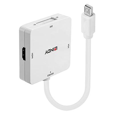 Lindy 41035 Adattatore Mini DisplayPort 1.2 a HDMI 4K30/DVI/VGA