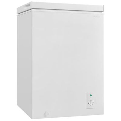 Bomann, Congélateur Coffre 100L Blanc GT7355-4 Étoiles, Température ≤ -18°C, Capacité de Congélation 4,5 kg/24h, Lampe de Contrôle, Réglage Température, Amovible, Roulettes, Idéal pour Famille