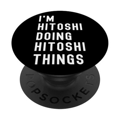 Soy Hitoshi Haciendo Cosas de Hitoshi PopSockets PopGrip Adhesivo