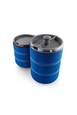 GSI Outdoors koffiepers en Iso bekerset voor 1 persoon, blauw, 79412