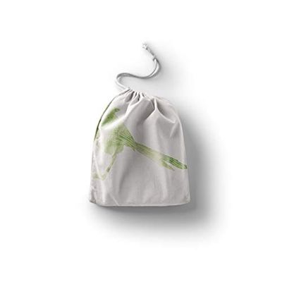 Bonamaison Imprimé Sacs de Coton avec Cordon, Sac D'Épicerie, Sac À Provisions, Réutilisables, Écologique, Pliable, Taille: 40x50 Cm