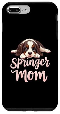 Springer Mom Dog English Springer Spaniel Mama Cucciolo carino Custodia per iPhone 7 Plus/8 Plus