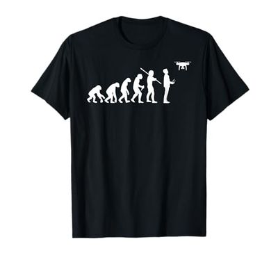 Divertido Drone Evolution Pilot FPV UAV Quadcopter RC Gift Camiseta