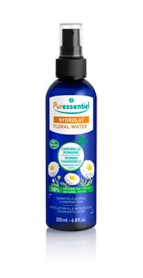 Puressentiel – Hydrolat de Camomille Romaine BIO – 100 pourcent Pure et naturelle - Ecocert – Peaux sensibles & irritées – Calme et apaise – Fabrication française - 200 ml