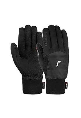 Reusch Garhwal Hybrid Compatibile con Smartphone Guanti Invernali, Caldi, Impermeabili ed Extra Traspiranti, 7702 Nero/Argento, 9 Unisex-Adulto