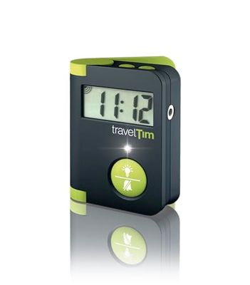 Humantechnik Travel Tim, reiswekker, groen en zwart.