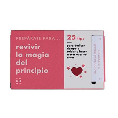 UO Vales. Dispensador de retos y planes 25 días. Regalo para parejas. Regalo San Valentín. Prepárate para revivir la magia del principio.