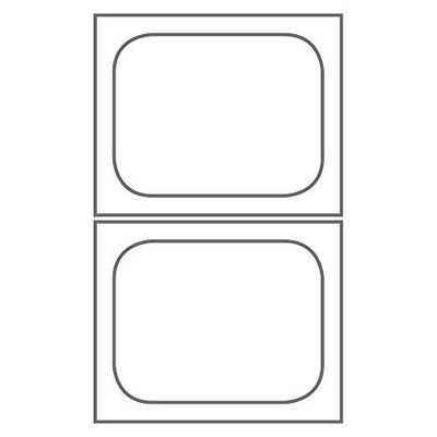 García de Pou - 1 unidades - Molde Para Gn1/8 20X28 Cm Plateado Aluminio