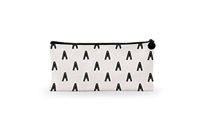 Bonamaison Imprimé Numériquement Pochette à Crayon en Toile avec Fermeture à Glissière, Trousse, Boîtier Crayon, Sac à Stylo pour Enfants, Garçons, Filles, Unisexe, 1 Pièce, Taille: 21x12 Cm