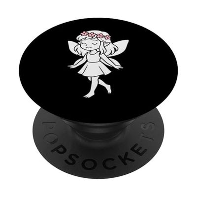 Silueta de línea de hadas mística PopSockets PopGrip Adhesivo